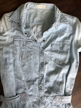 Light Wash Denim  Dress